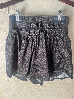 Club Social by Jadelynn Brooke Leopard Print Athletic Shorts | Size Medium